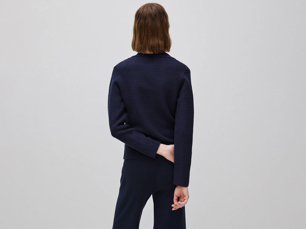 Blazer in maglia 100% cotone