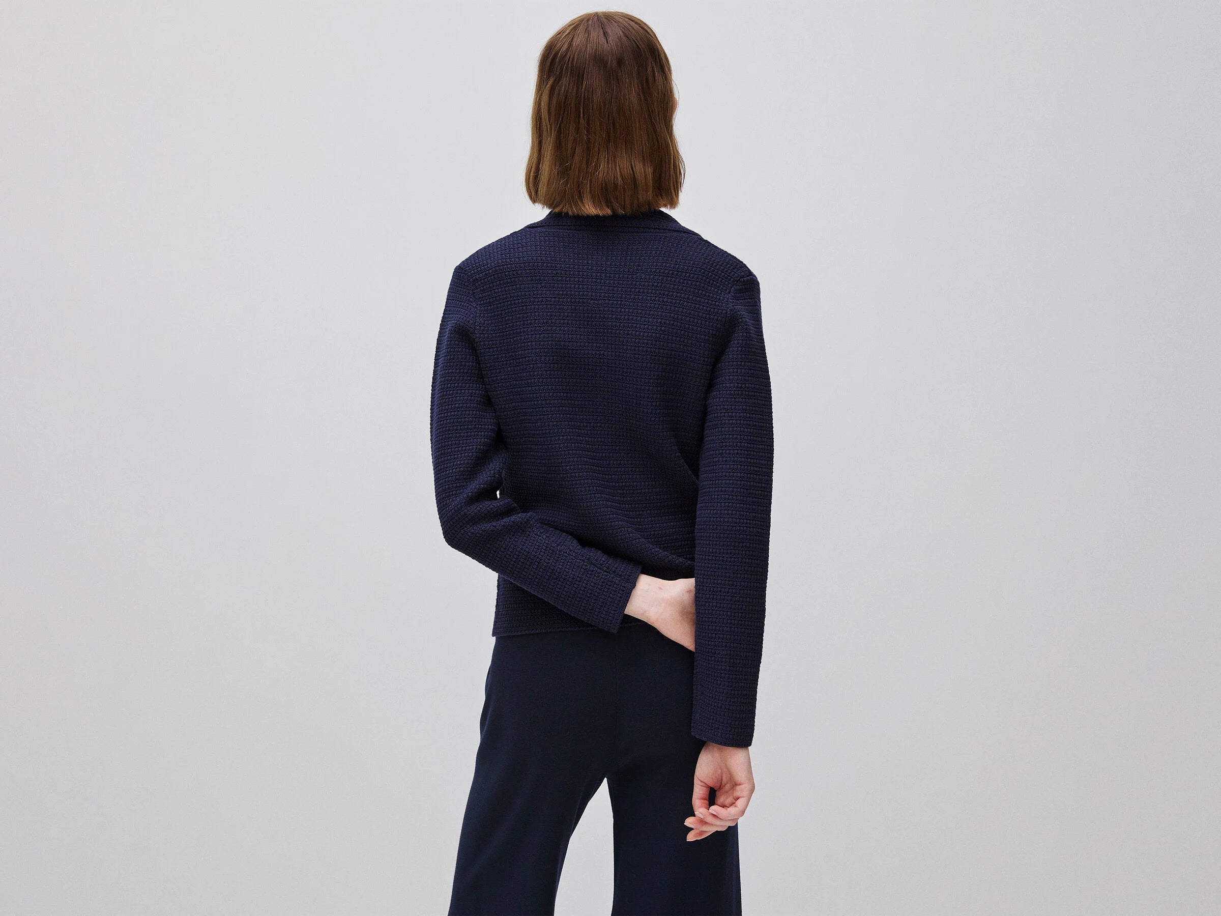 Blazer in maglia 100% cotone