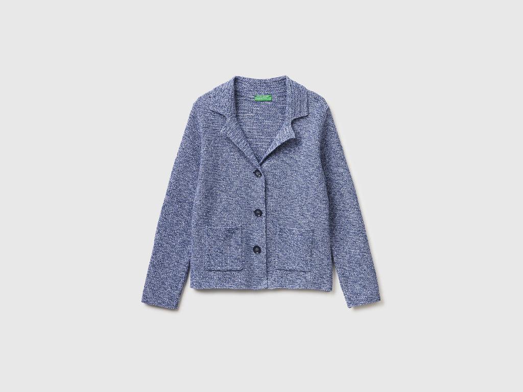 Blazer in maglia 100% cotone