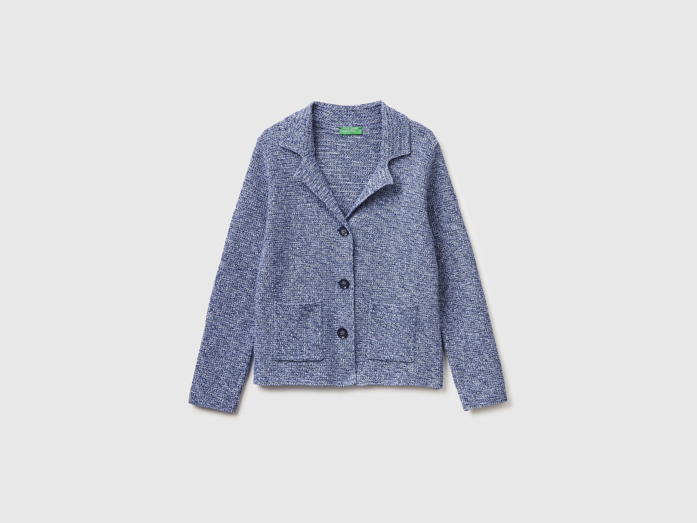 Blazer in maglia 100% cotone