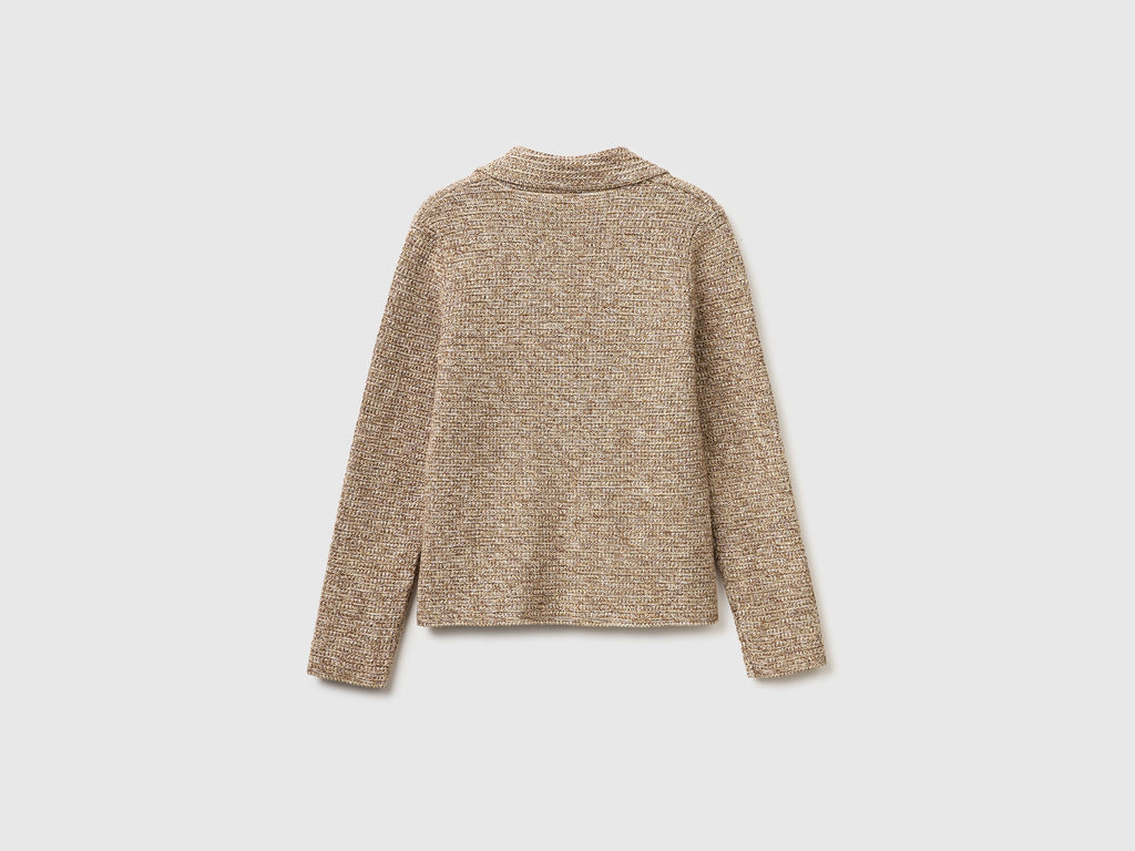 Blazer in maglia 100% cotone