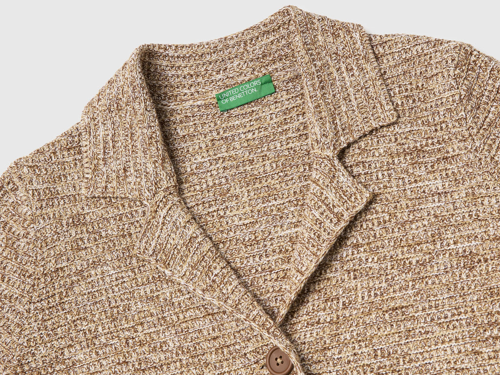 Blazer in maglia 100% cotone