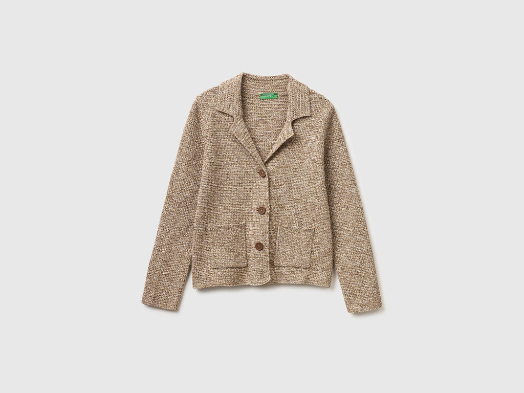Blazer in maglia 100% cotone