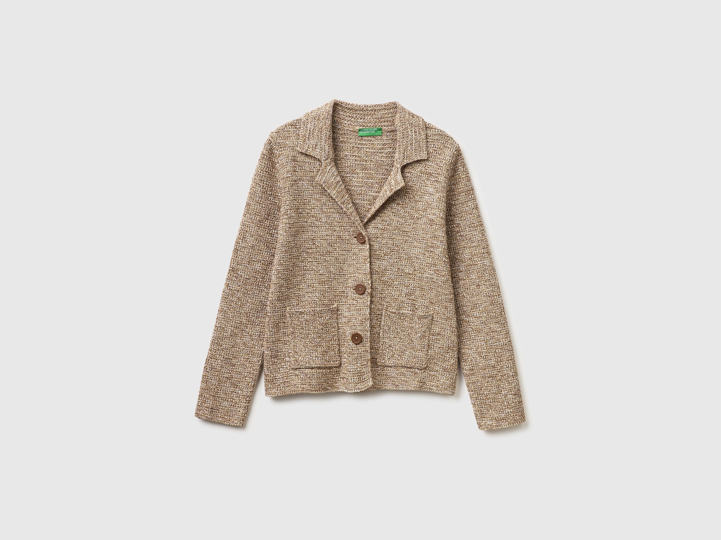 Blazer in maglia 100% cotone