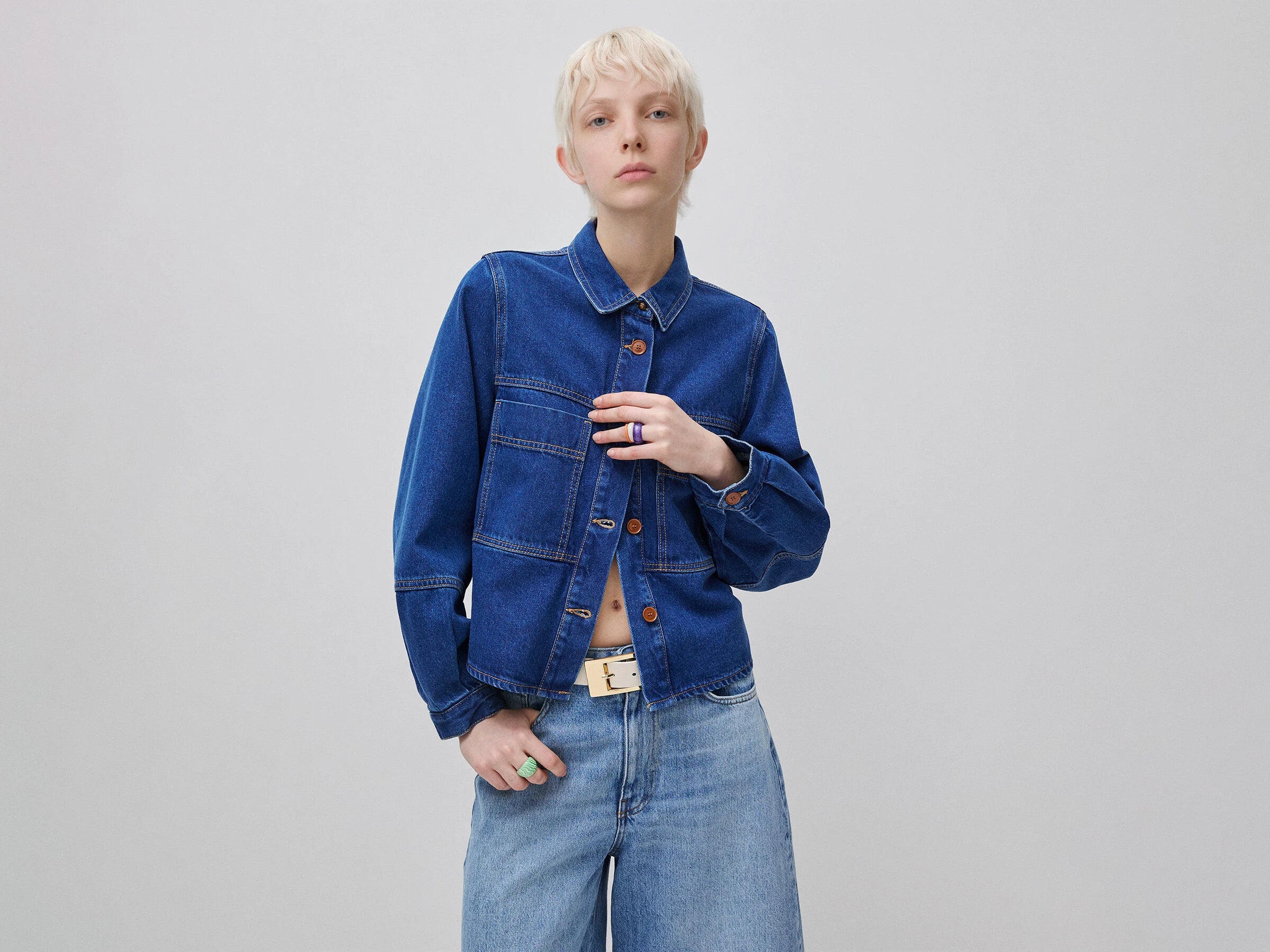 Giacca-Camicia in denim