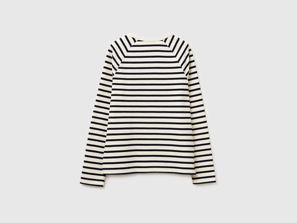 Felpa chiusa a righe