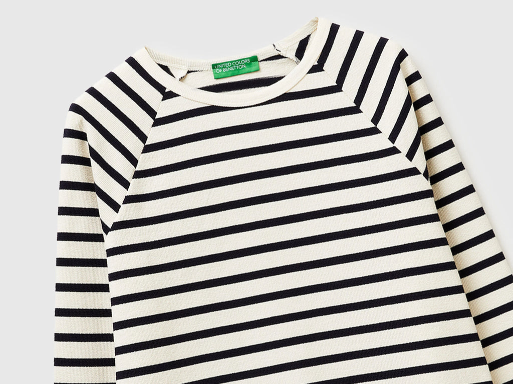 Felpa chiusa a righe