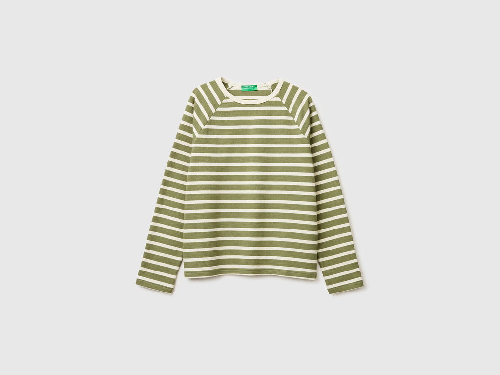 Felpa chiusa a righe