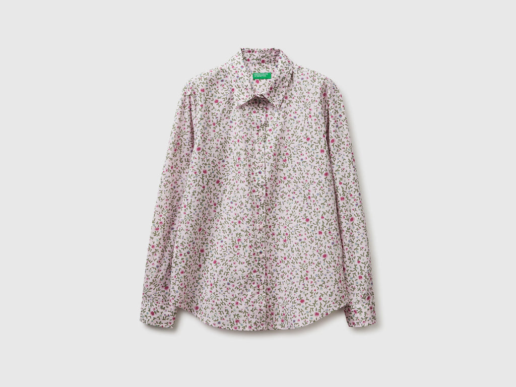 Camicia fantasia in cotone leggero