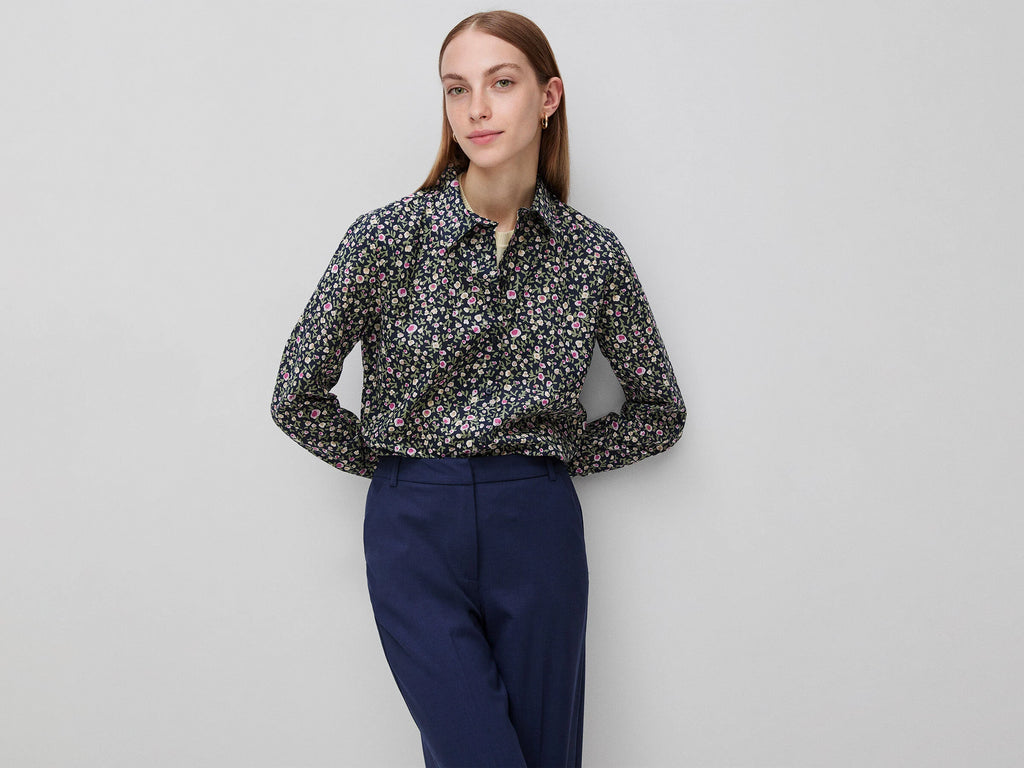 Camicia fantasia in cotone leggero