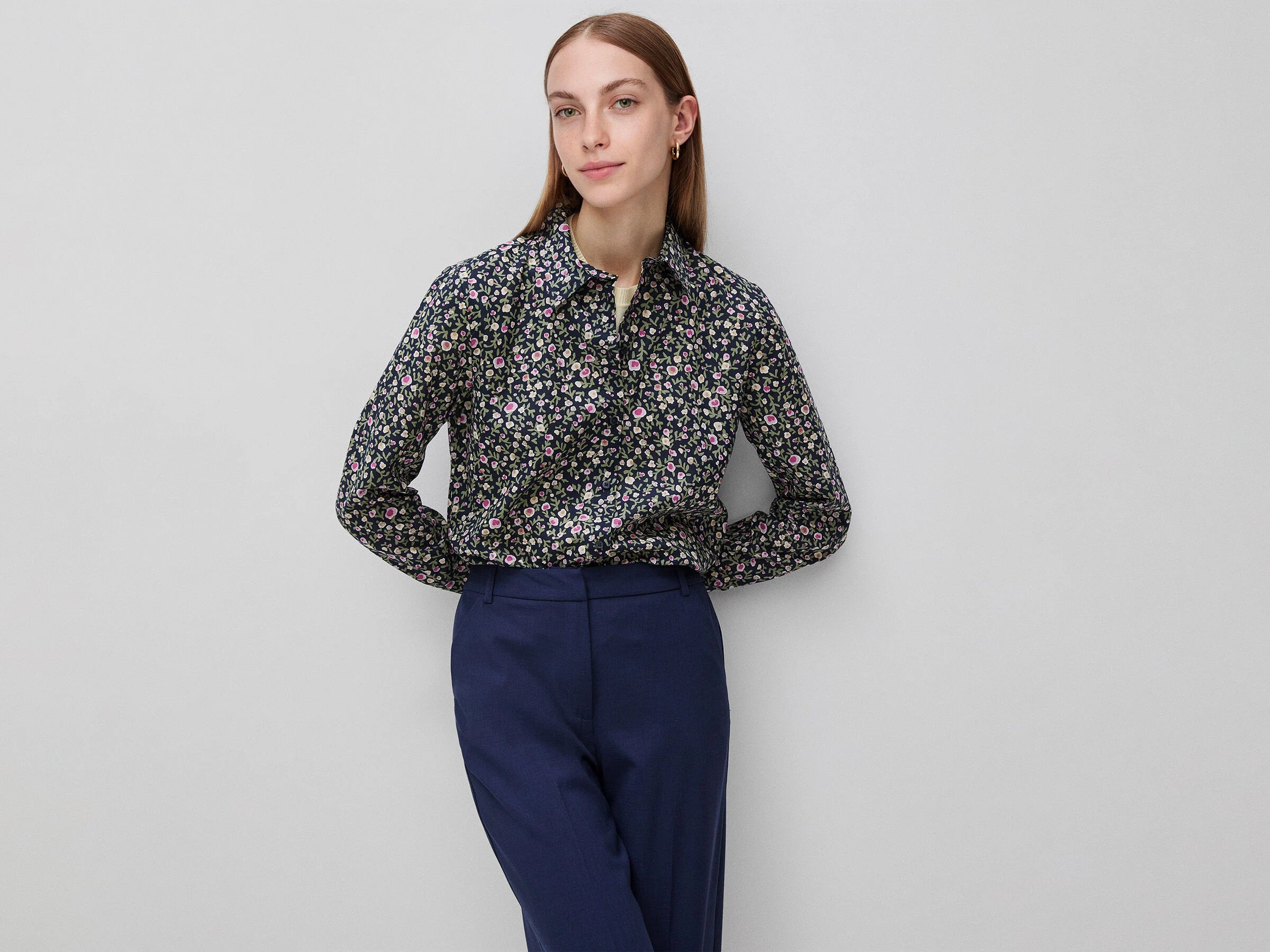 Camicia fantasia in cotone leggero