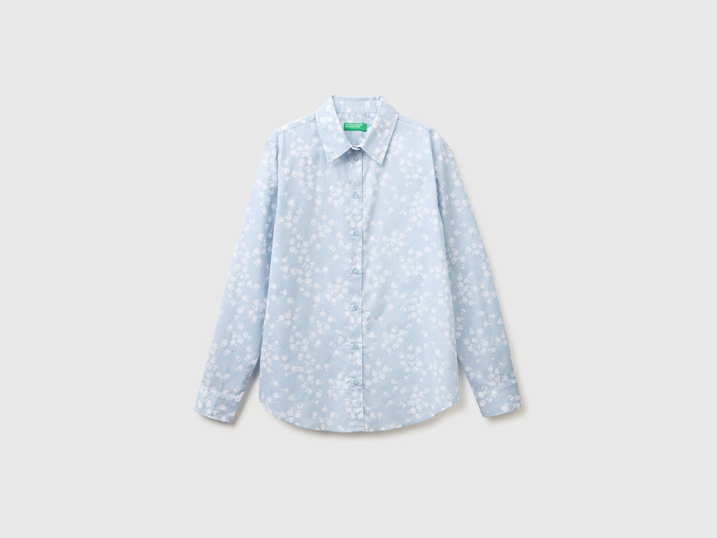 Camicia fantasia in cotone leggero