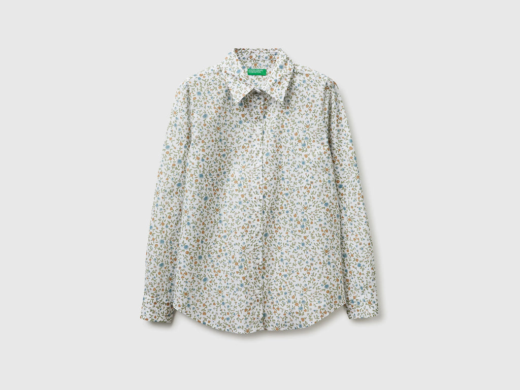 Camicia fantasia in cotone leggero