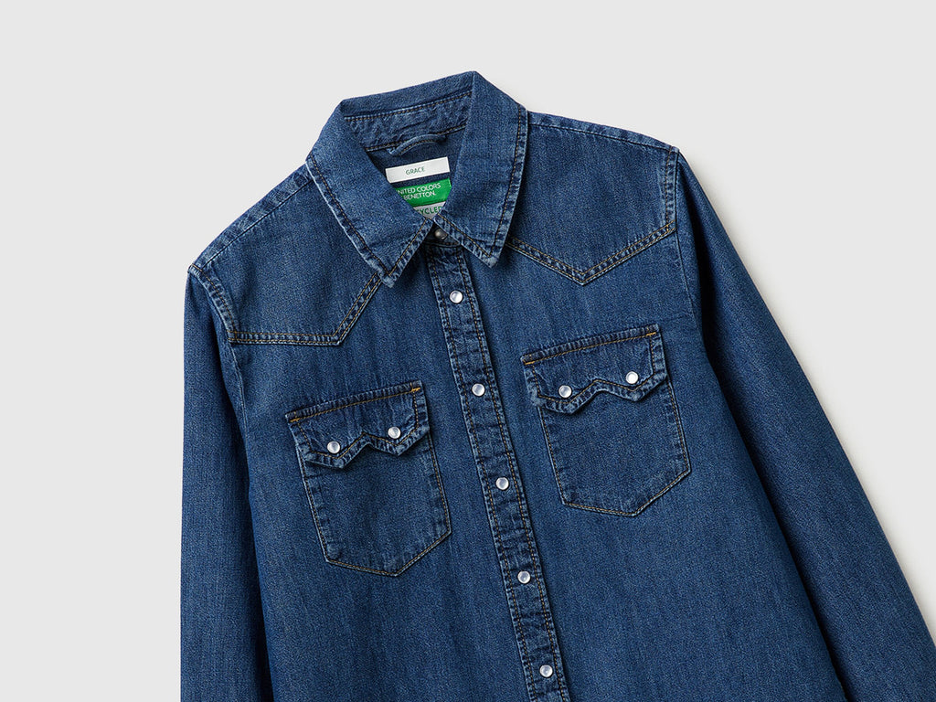 Camicia western di jeans