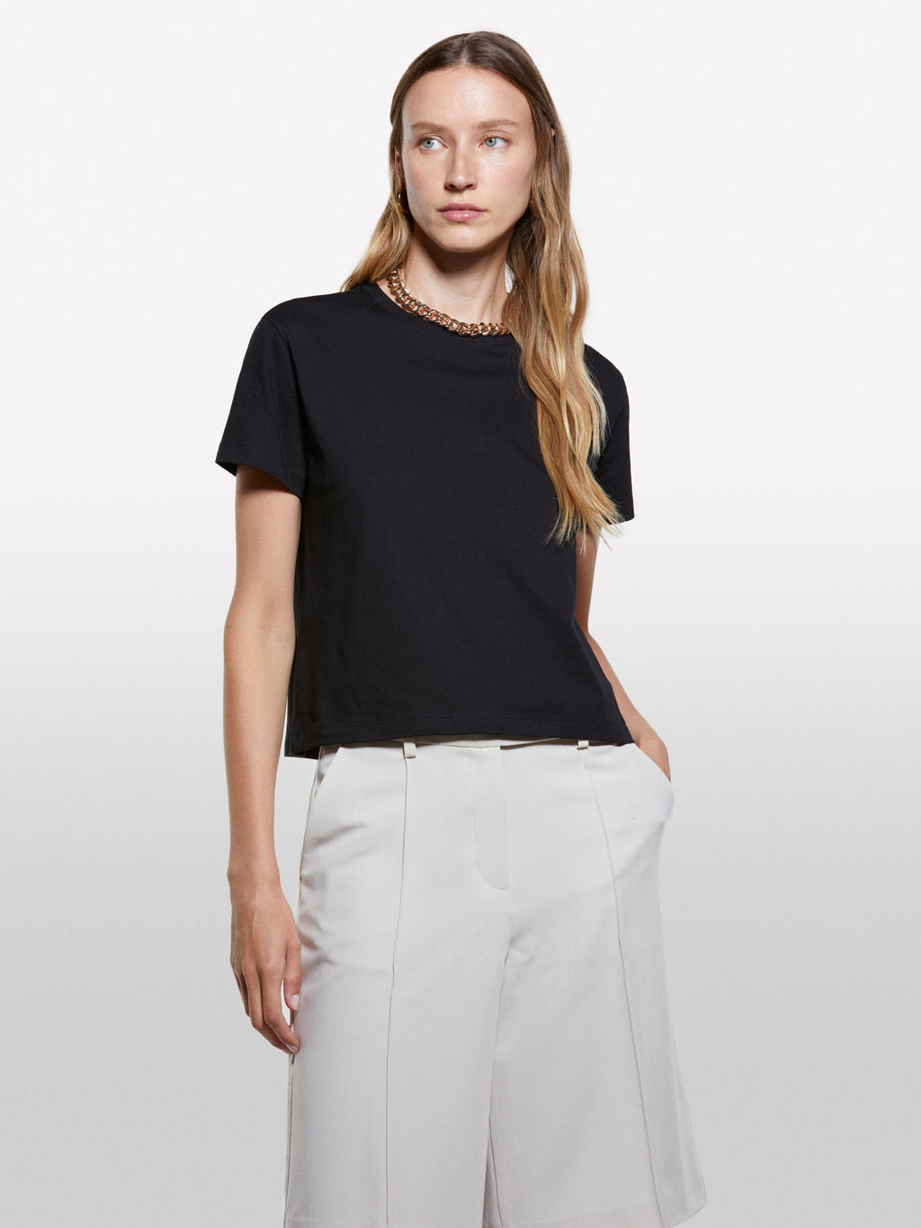 T-shirt boxy fit nera