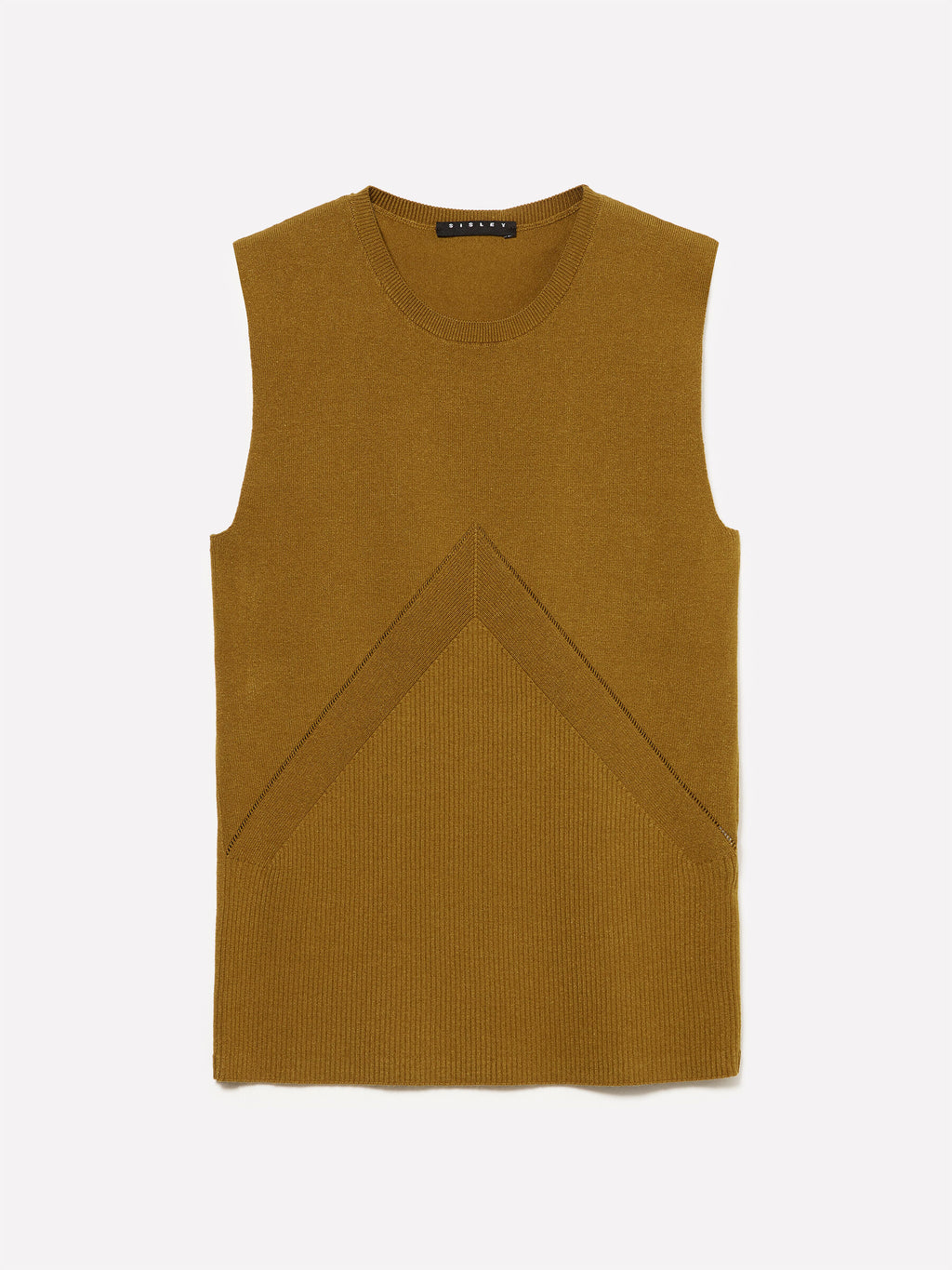 Top in maglia a costine