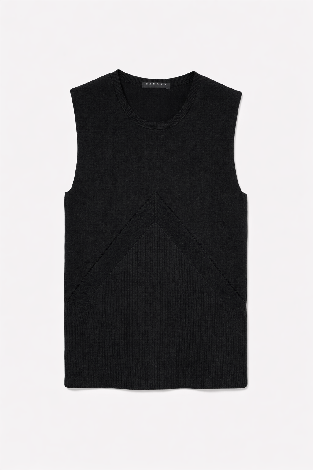 Top in maglia a costine