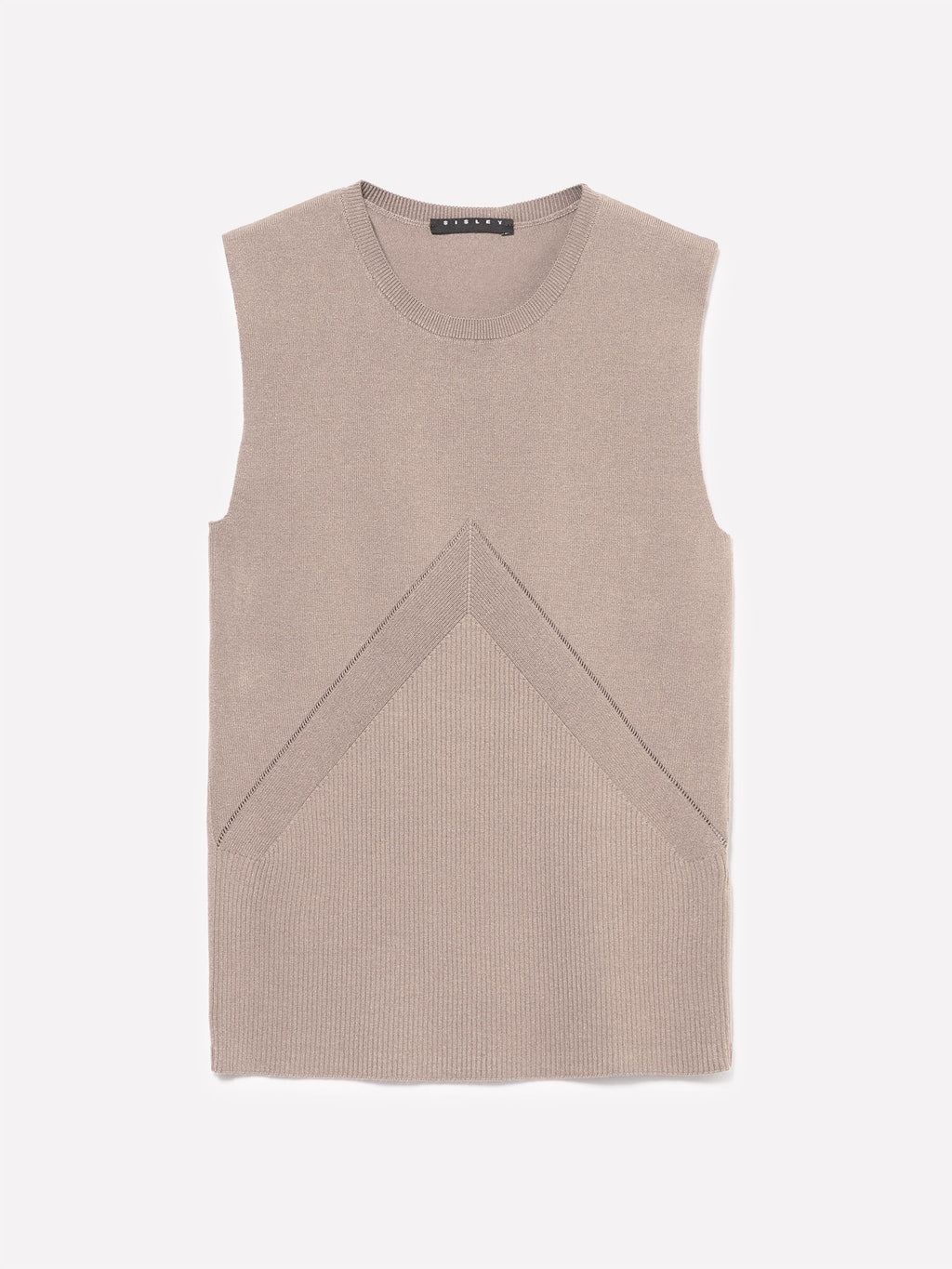 Top in maglia a costine
