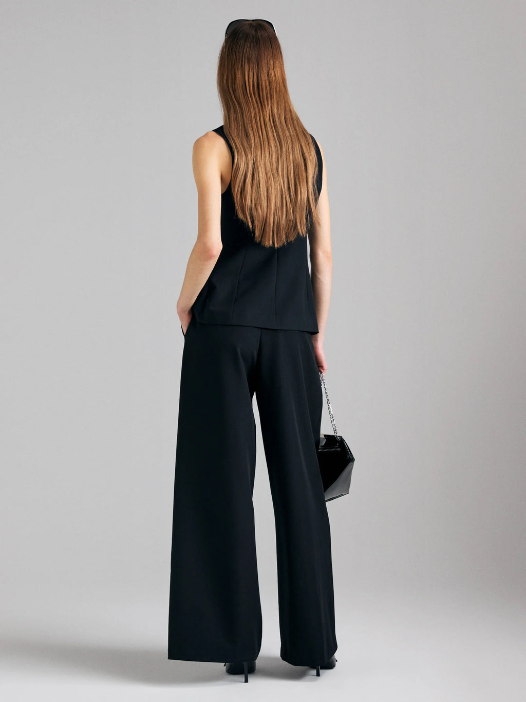 Pantaloni con contrasto