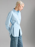 Camicia a righe con laccetti