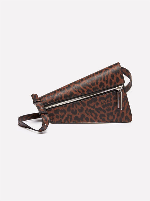 Borsa asimmetrica animalier