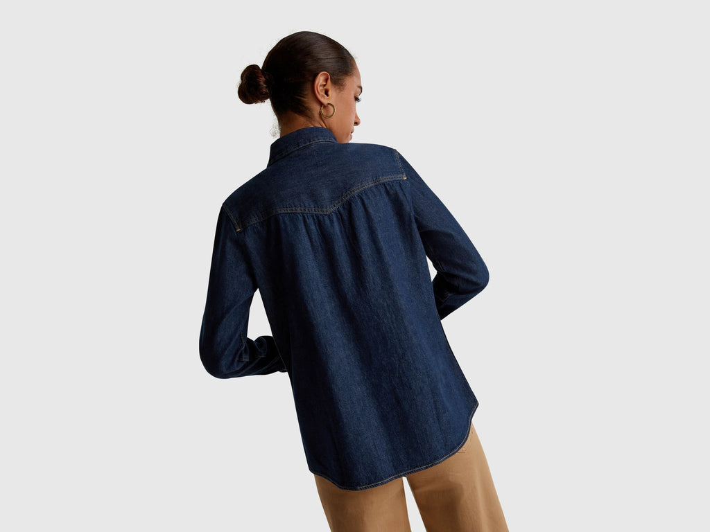 Camicia western di jeans