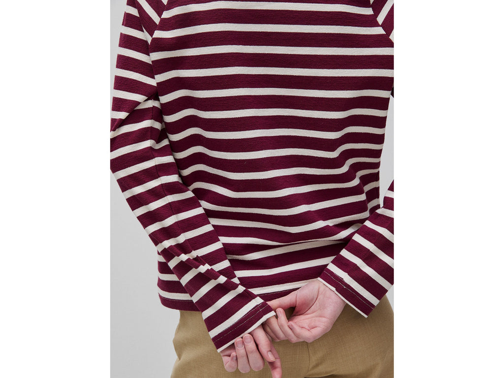 Felpa chiusa a righe