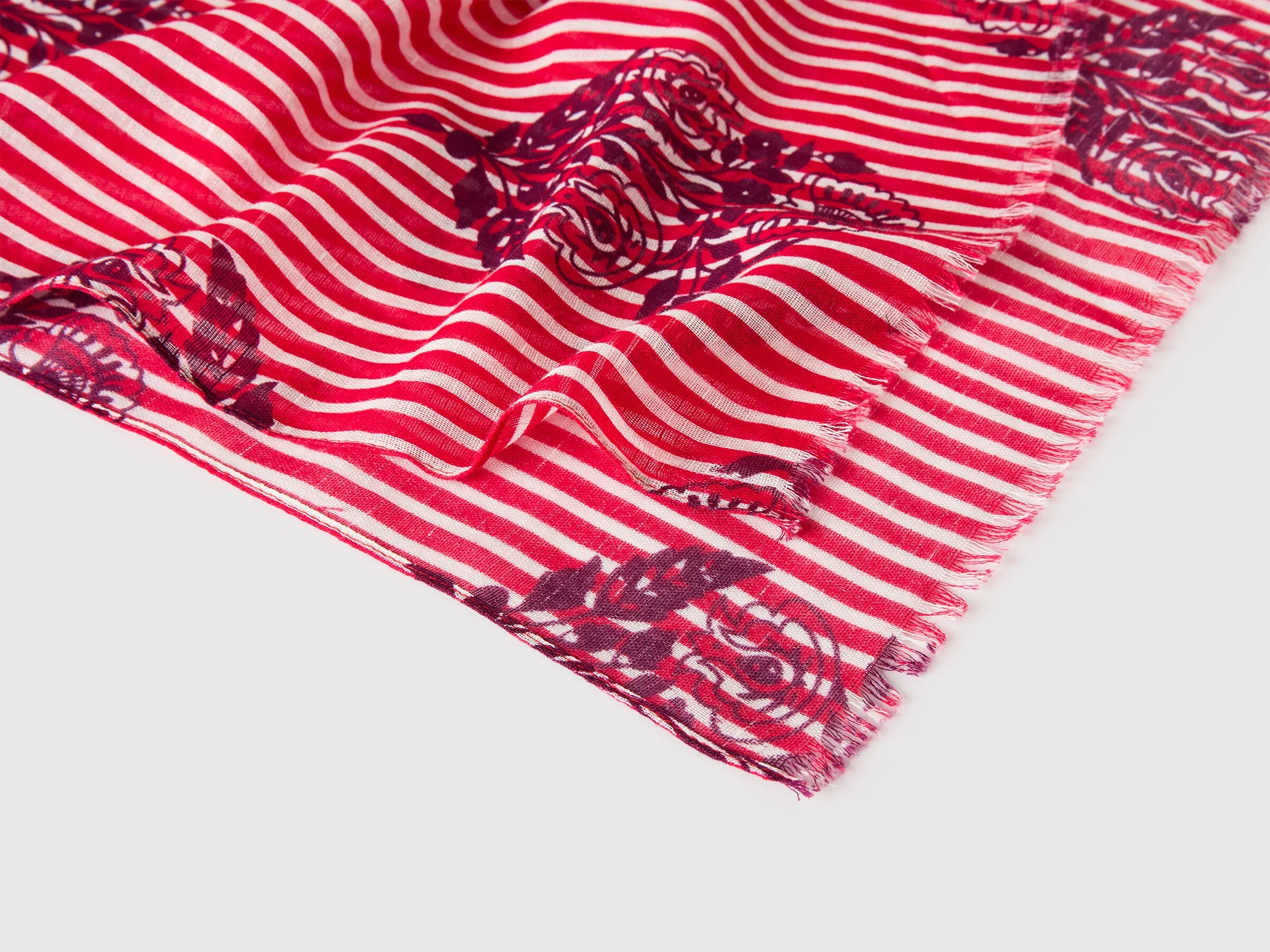 Sciarpa fantasia in misto lino