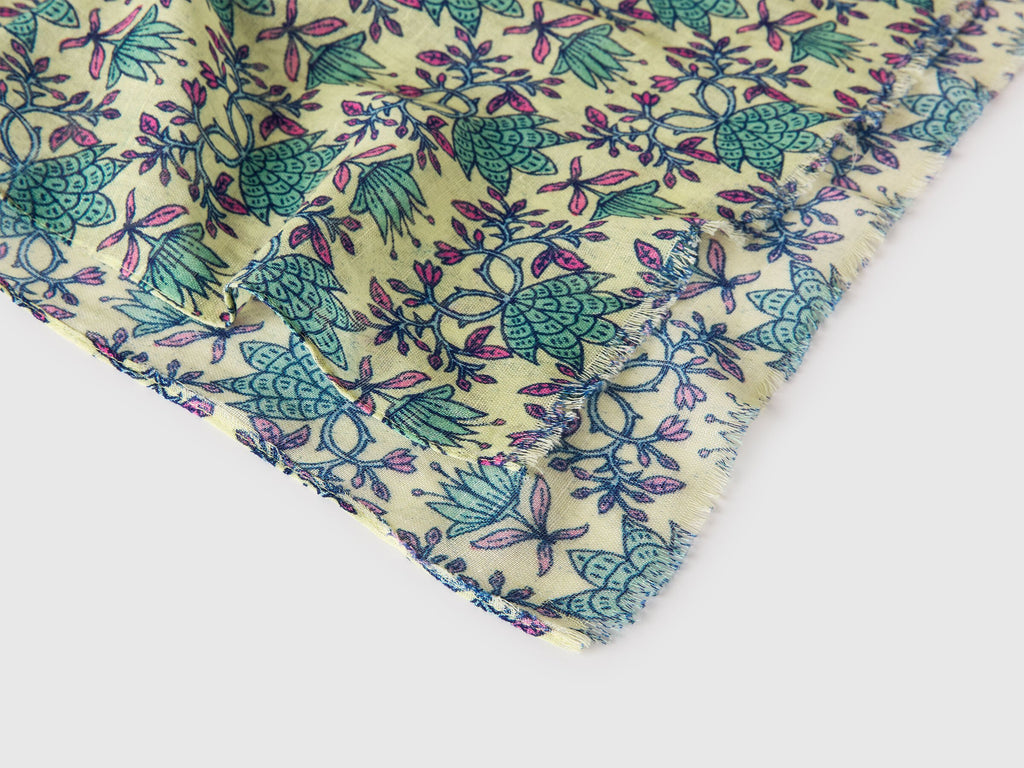 Sciarpa fantasia in misto lino