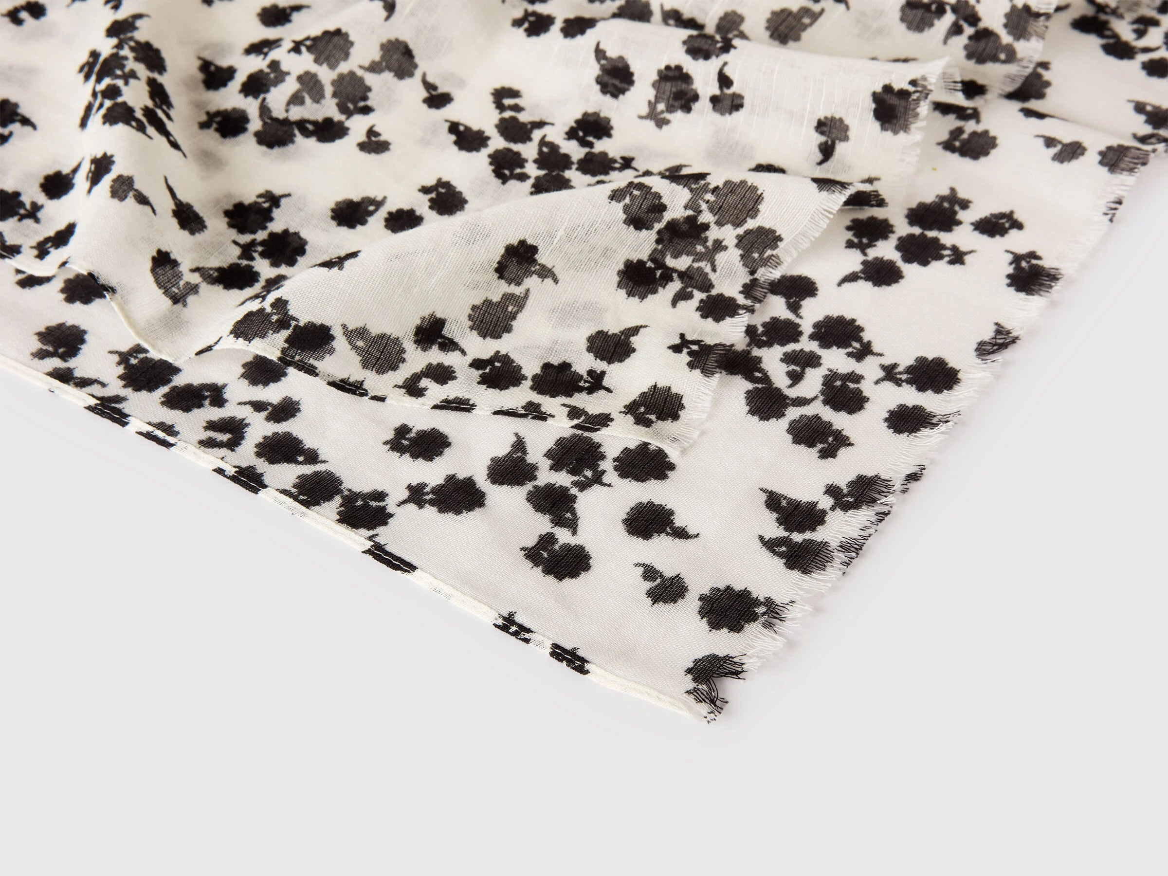 Sciarpa fantasia in misto lino