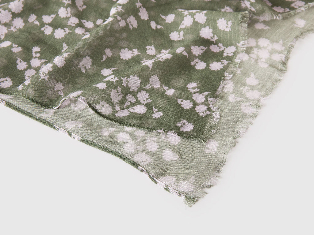 Sciarpa fantasia in misto lino